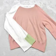 GALERIE VIE ファインゲージニット クルーネックプルオーバー 春ニット