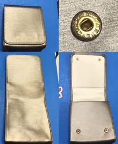 BVLGARI ゴールド レザー コインケース