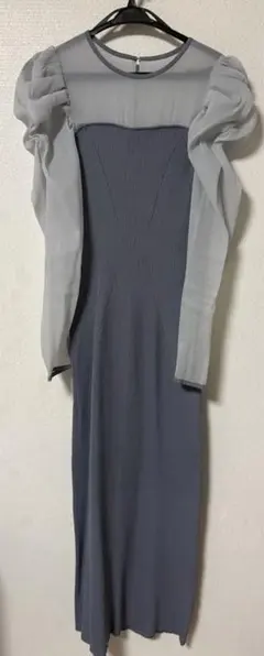 FRAY I.D グレー ロングワンピース