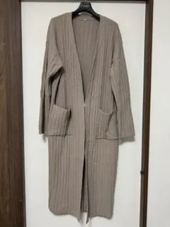 ミラオーウェン　ロングカーディガン　グレージュ　サイズフリー