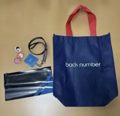 back number トートバッグ PVCポーチ付ストラップホルダー 缶バッジ