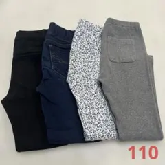 ユニクロ　レギンス　リブ　10部丈　デニム　110 まとめ