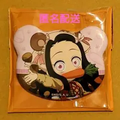 鬼滅　竈門禰豆子　くま缶バッジA　実りの秋まつり