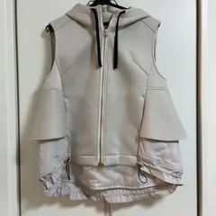 donna SPICCO ガレナ　GALENA フード付きベスト　ブラウン　M