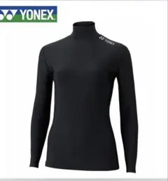 YONEX ブラック ハイネック長袖ウェア JP L