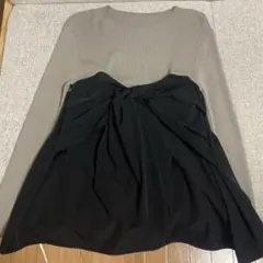OPAQUE CLIP リボン付きトップス 38/M
