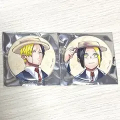 マッシュルパーク 缶バッジ 缶バッチ 描きおろし レイン、フィン 2個セット