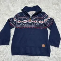 【H&M】/エイチアンドエム/ノルディック/ ハーフジップ/120cm/キッズ
