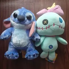 実写映画 リロ&スティッチ Lぬいぐるみ スティッチ　スクランプ　２点セット