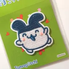 【新品未使用】ワッペン　シール　たまごっち（みみっち）白青　1点
