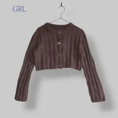 ＊GRL グレイル＊ Fサイズ トップス カーディガン クロップドカーディガン