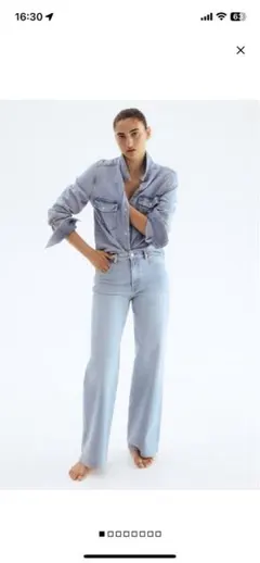 h&m ワイドハイデニム