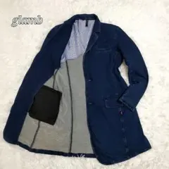 希少✨グラム　glamb　ニットデニム　チェスターコート　ストライプ　Mのサムネイル