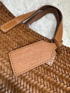 Dakota 編み込みかごバッグ ブラウン 中型