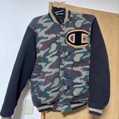 Champion 迷彩スタジャン SMALL