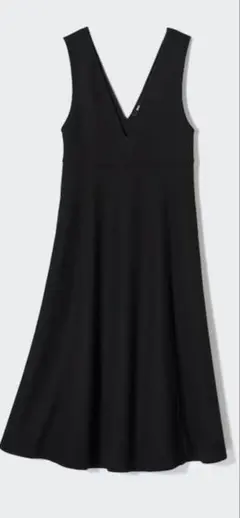 新品未使用　ユニクロUNIQLO ブラッシュドジャージージャンパースカート　L