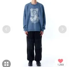 OY クマプリント オーバーサイズニット