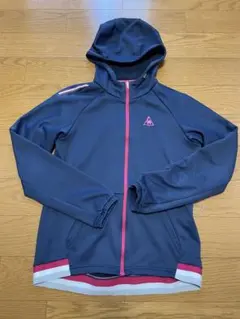 ルコックスポーツ　パーカー　ジャージ　Mサイズ　ネイビー　レディース