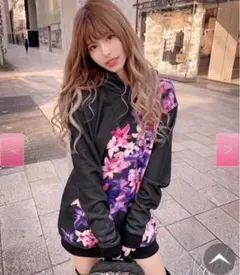 Radyエレガンスフラワーパーカーワンピース・未開封・タグ付・クラッシュ加工