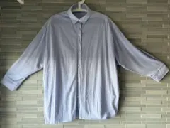 Ballsey 薄い青のオーバーサイズ長袖ニットシャツ