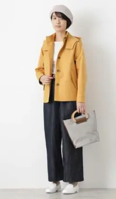 HUMAN WOMAN マスタードカラー ボタン付きジャケット S