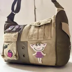 希少✨アルベロベロ ショルダーバッグ ぶた ビジュー 刺繍 ワッペンのサムネイル