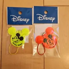 反射材 Disney ミッキーマウス リフレクター 2色セット 交通安全
