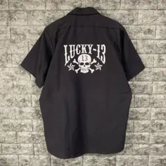 REDKAP x Lucky13 ワークシャツ スカル 刺繍 バックプリントのサムネイル