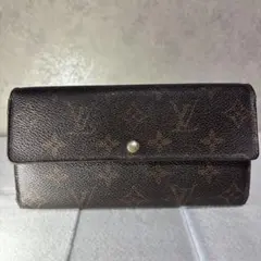 ルイヴィトン モノグラム ポルトフォイユ サラ 長財布 ブラウン LV