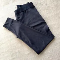 美品☆ミズノ【XL】ブレスサーモ 防寒 ロングタイツ ネイビー ズボン下