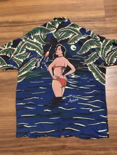 AVIREX アロハシャツ ALOHA GIRL XLのサムネイル