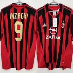 ACミラン INZAGHI 長袖 ユニフォーム 9番 Inzaghi #9 AC Milan 2009/10 Long Sleeve Home Jersey | Retro