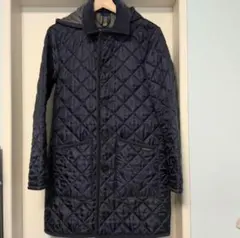 LAVENHAM ネイビー キルティングジャケット　フード付き　ＸSサイズ