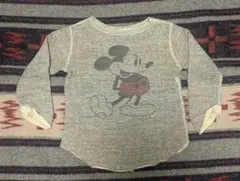 DENIM DUNGAREE★ミッキースウェット★110cm★デニムダンガリー