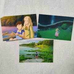 思い出のマーニー①　ポストカード　3枚セット　スタジオジブリ　海外公式