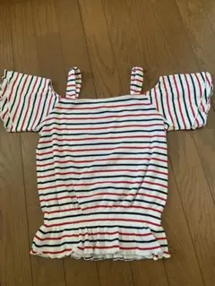 BROWNY ストライプ オフショルダー Tシャツ Fサイズのサムネイル