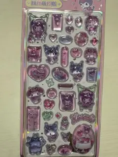 クロミ　マイメロ　ボンボンドロップシール風　サンリオ