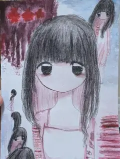 オリジナル　手描き　アナログ　イラスト　水彩画　透明水彩