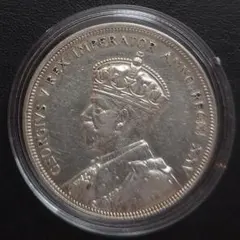 クラウン銀貨 1949年 ニュージーランド アンティークコイン 銀貨 外国