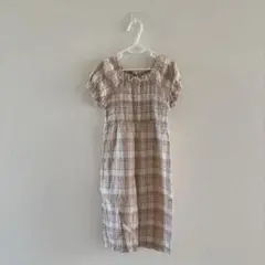 tete a tete チェック柄オールインワン