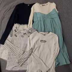 140㎝女の子ワンピース&トップスセット