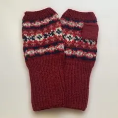 アームウォーマー　指無し手袋　ハンドメイド