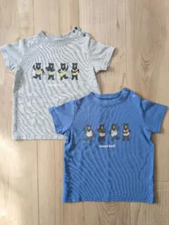 ✨美品✨mont-bellベビーUVカットドライ Tシャツ 2枚セット80センチのサムネイル