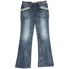 y2k フレアデニム ブーツカット 00s 平成ギャル Lサイズ アーカイブ