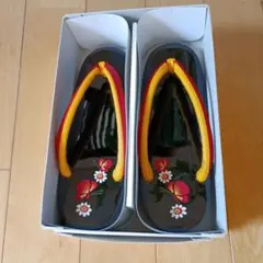 ハイビスカス花柄 草履 未使用に近い
