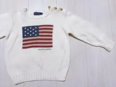 ラルフローレン アメリカ 国旗 ニット 90cm 新品未使用