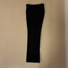 黒 スラックス　コーデュロイ風