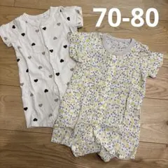 半袖　ロンパース 70 - 80