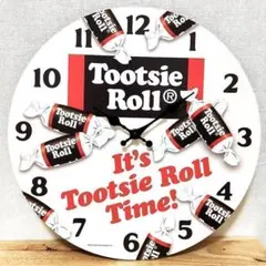 掛時計 Tootsie Roll ウッド クロック お菓子 壁掛け アメリカンのサムネイル