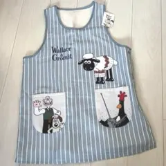 美品未使用　タグ付⭐️ ひつじのショーン　ボア　もこもこ　エプロン